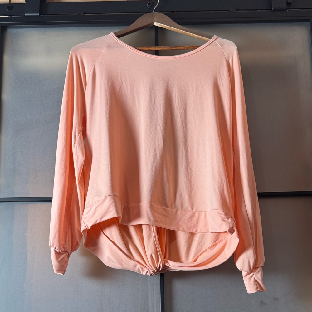 Open back coral lightweight top